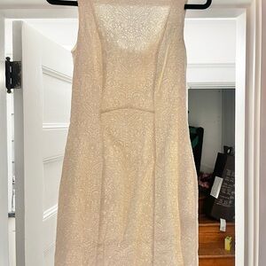 H&M Cream Patterned Mini Dress